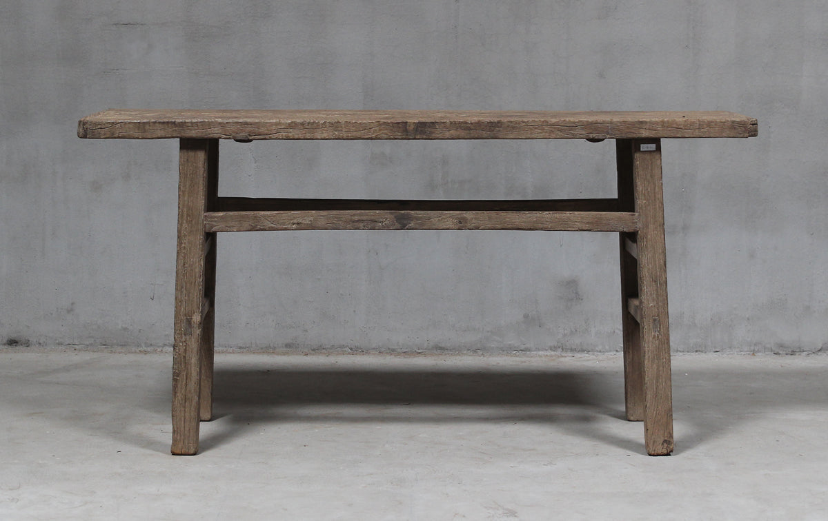 Weathered console table