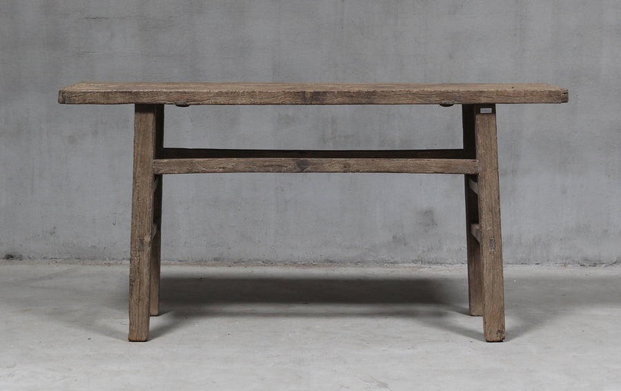 Weathered console table