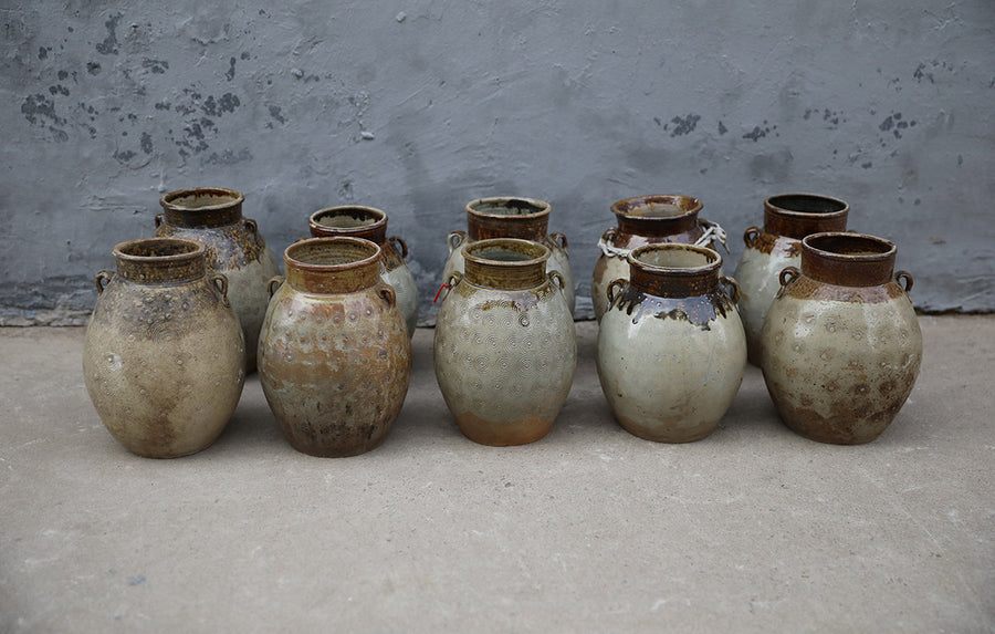 Painted jars