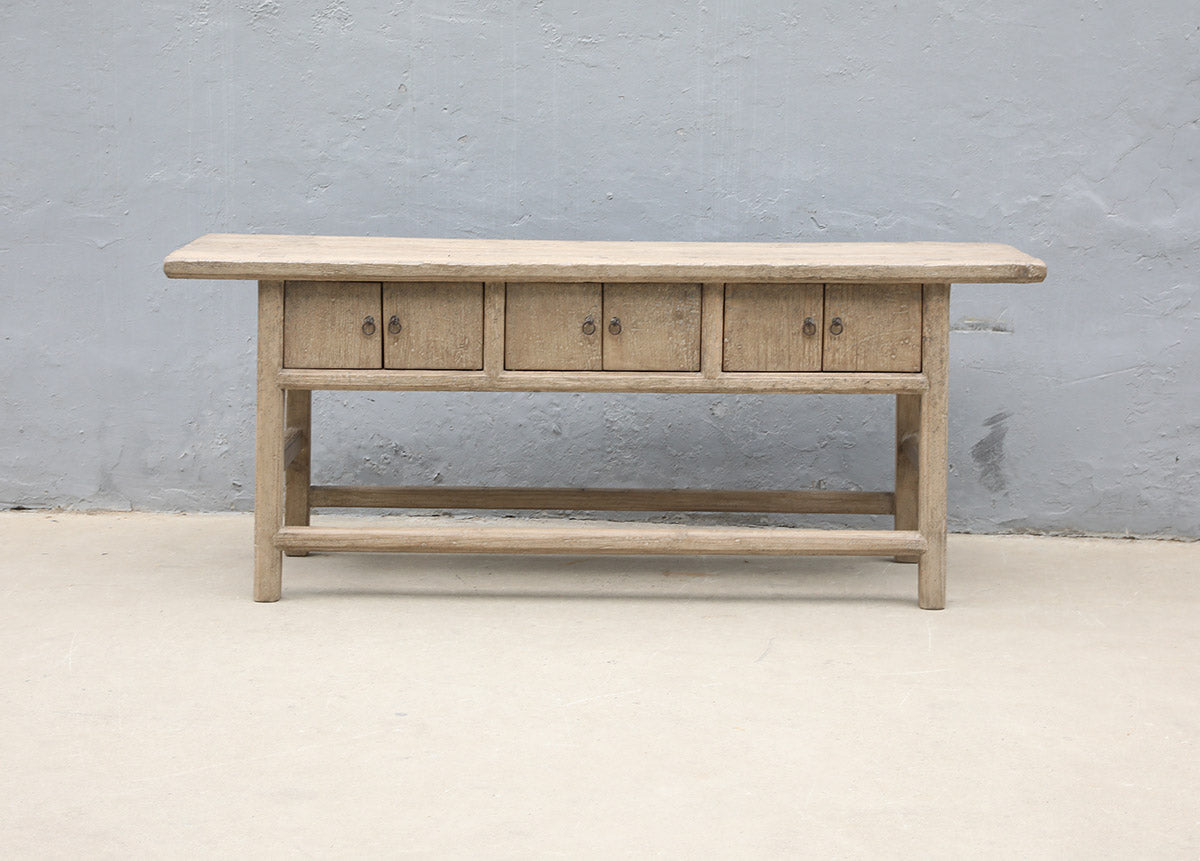 Wall table 6 doors natural