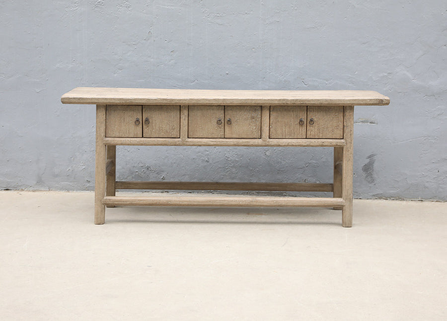 Wall table 6 doors natural
