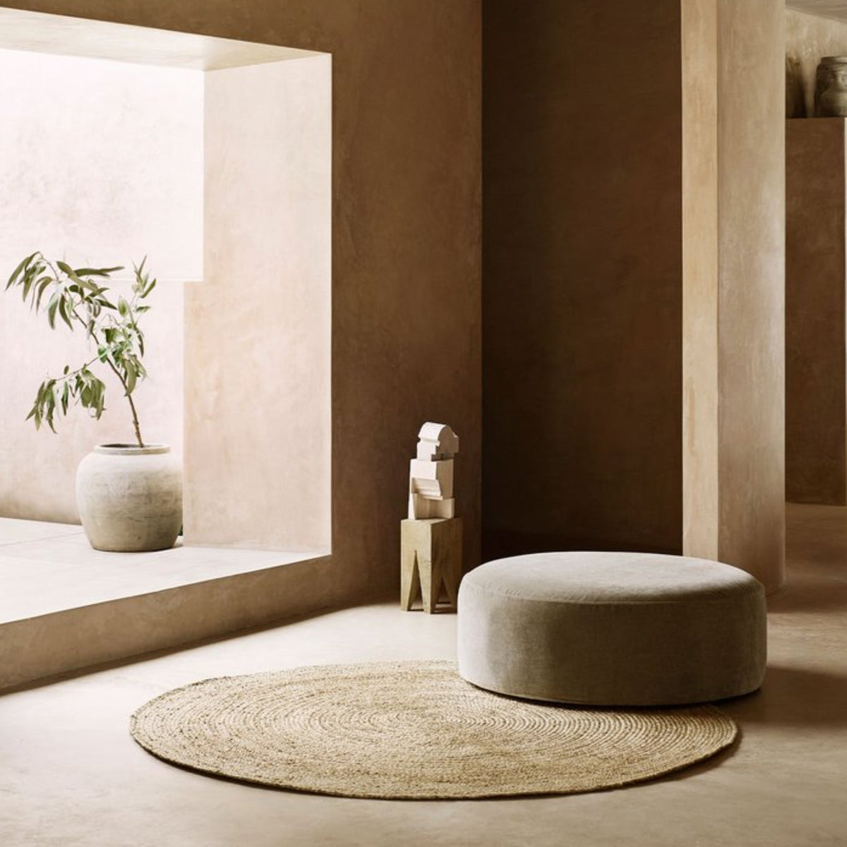 Round Carpet | Jute Natural
