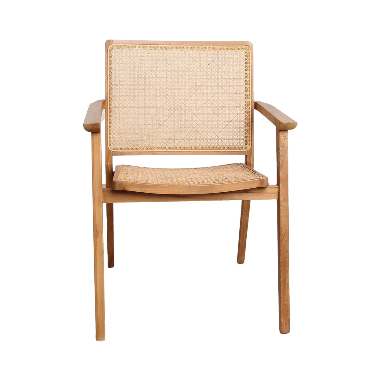 Rosa Dining Chair | Teak & Rattan | Natural