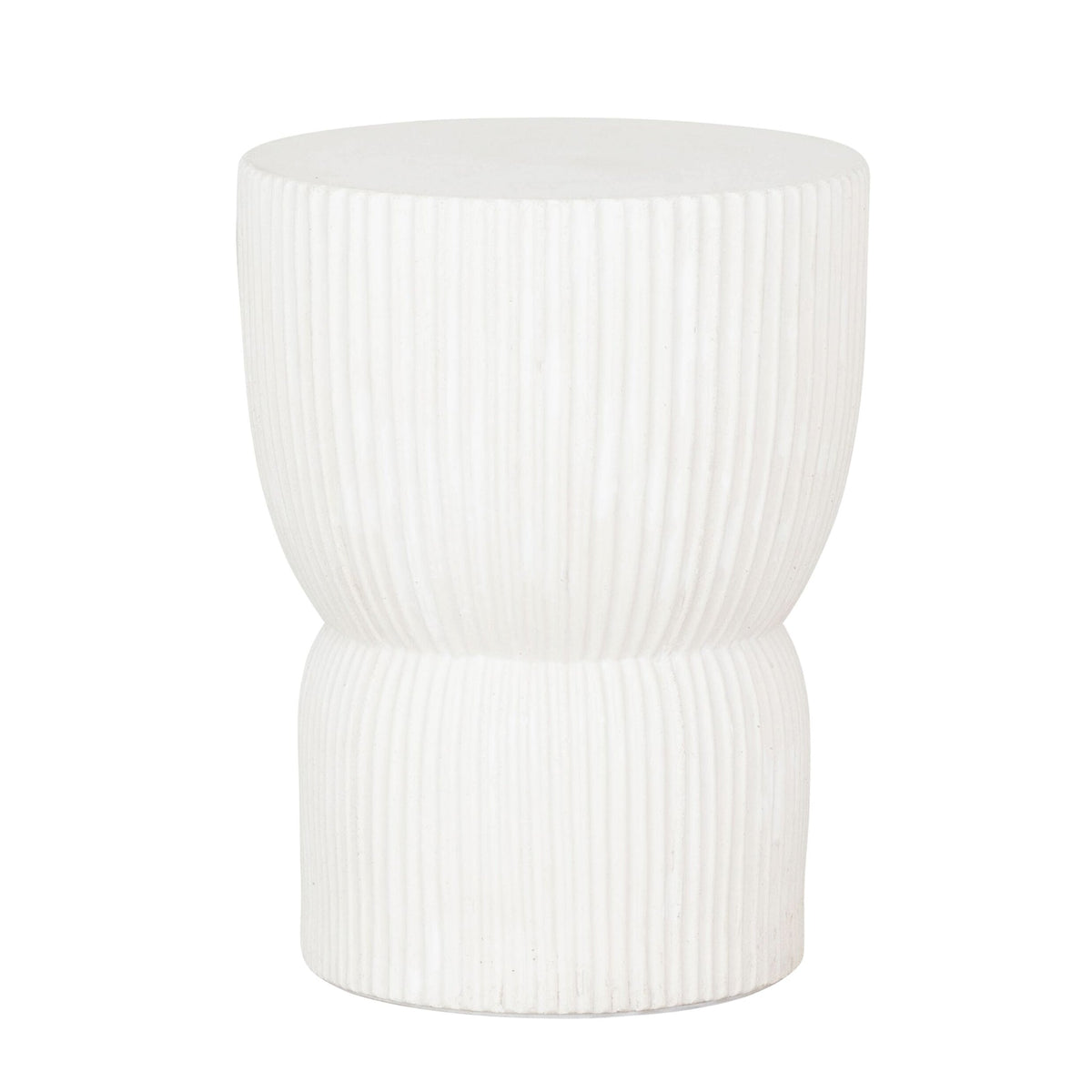 Sidetable Lineo Ø30 | Fiber Cement White