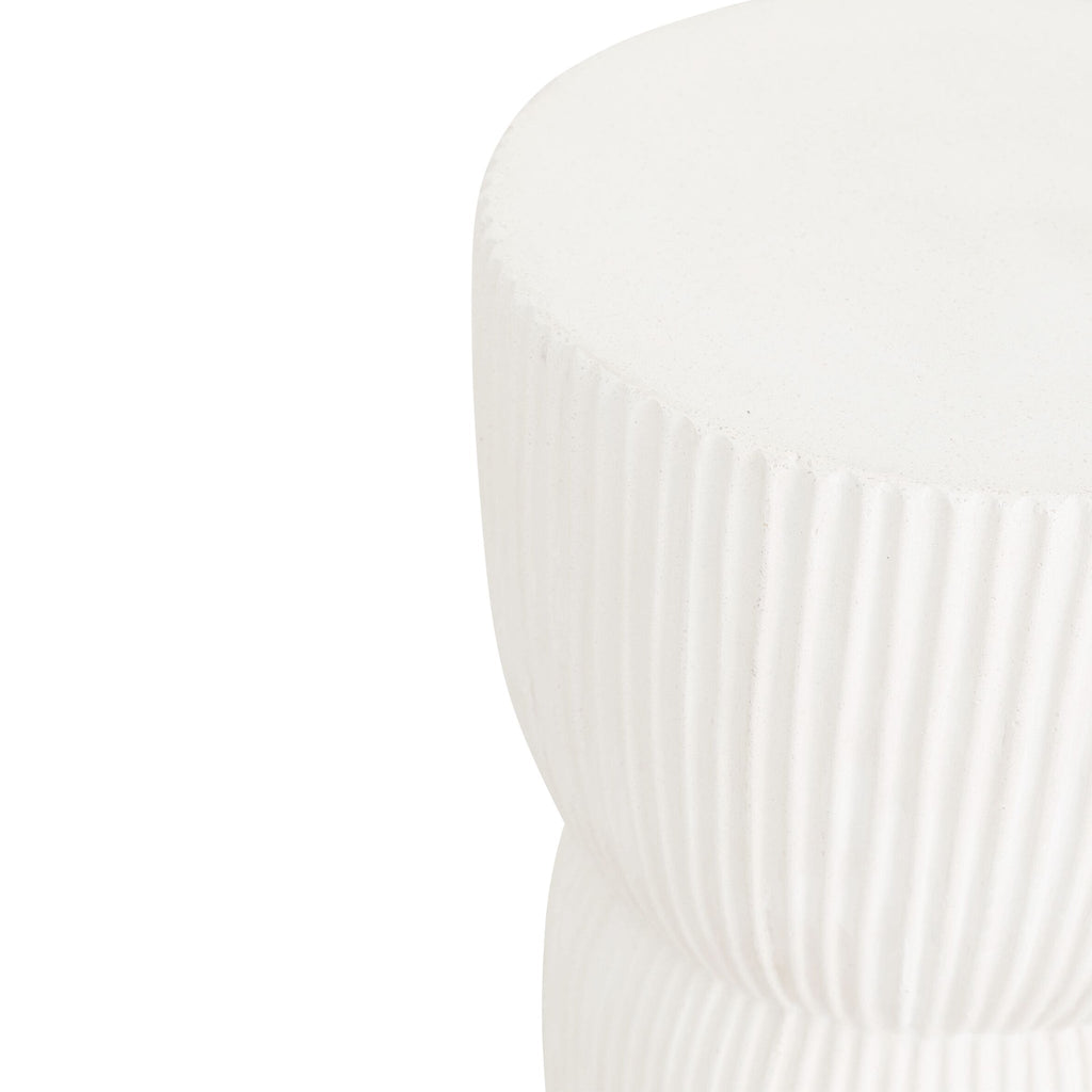 Sidetable Lineo Ø30 | Fiber Cement White