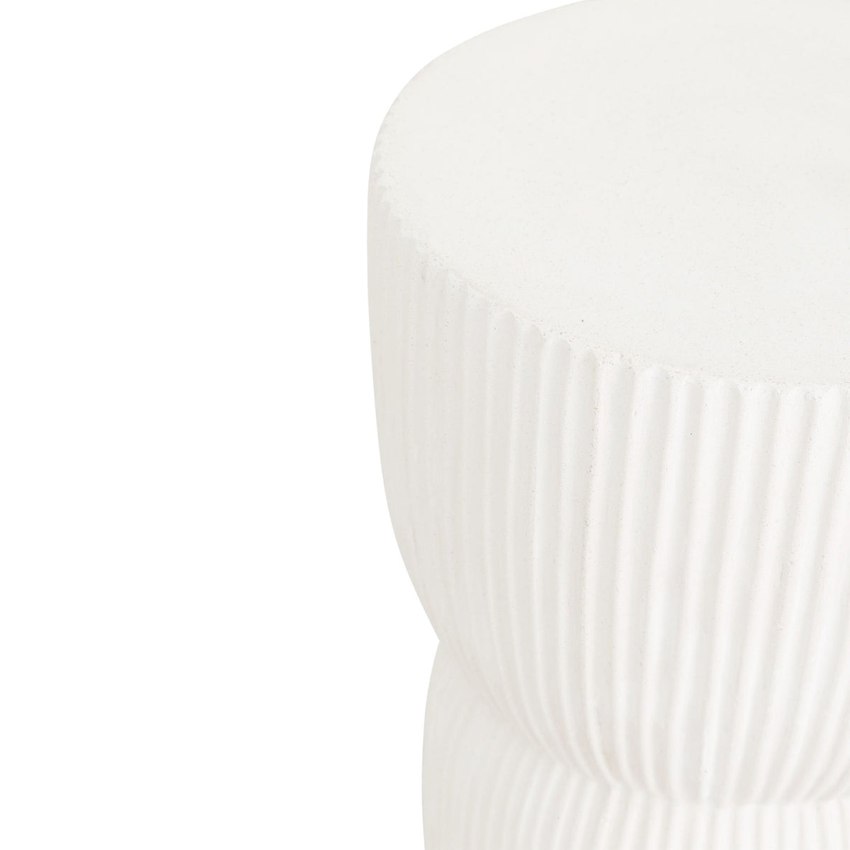 Sidetable Lineo Ø30 | Fiber Cement White