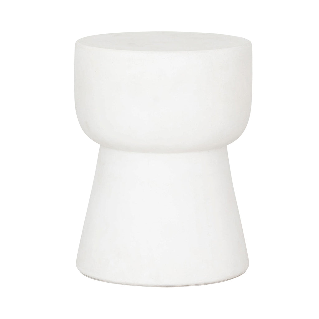 Sidetable Matta Large Ø35 | Fiber Cement White