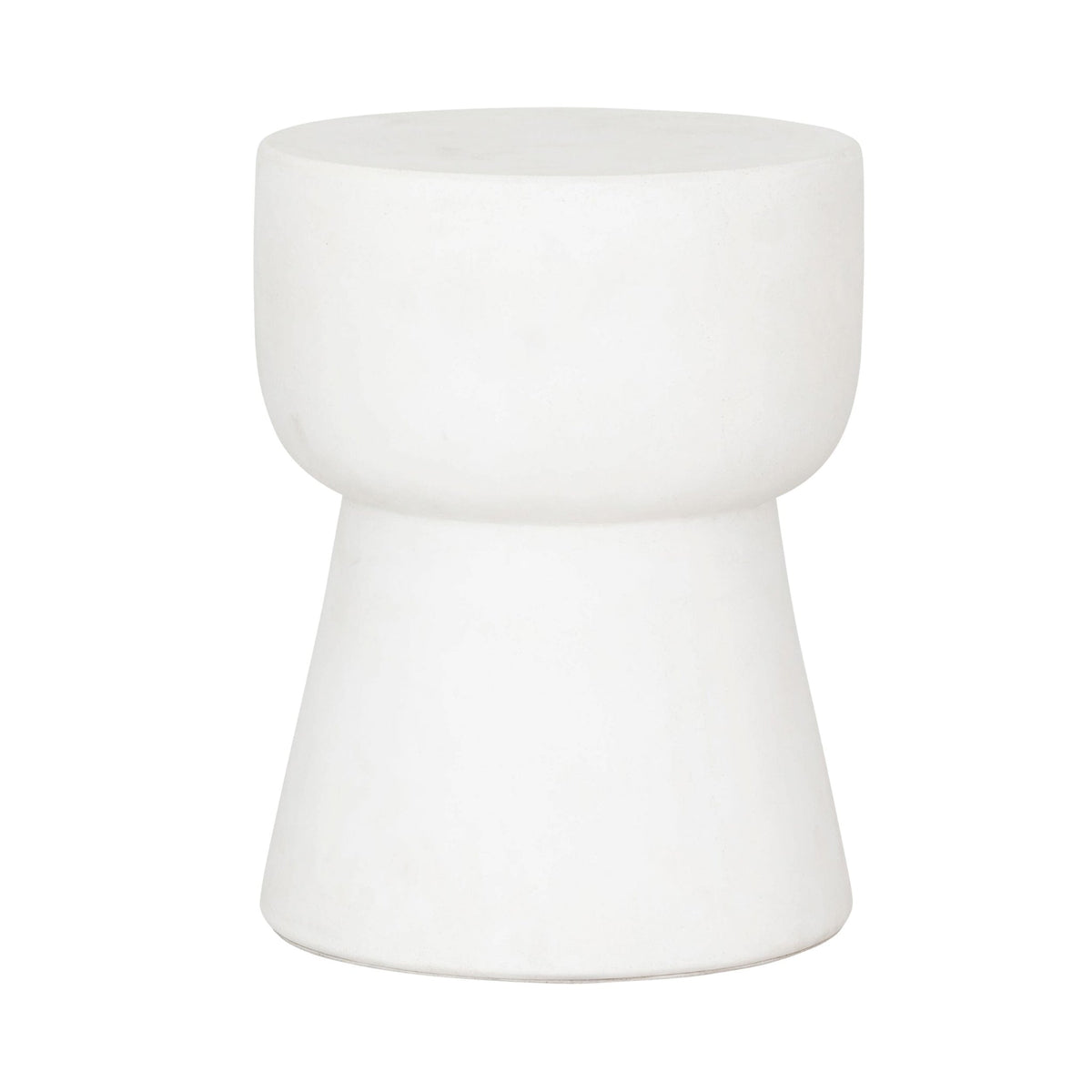 Sidetable Matta Large Ø35 | Fiber Cement White