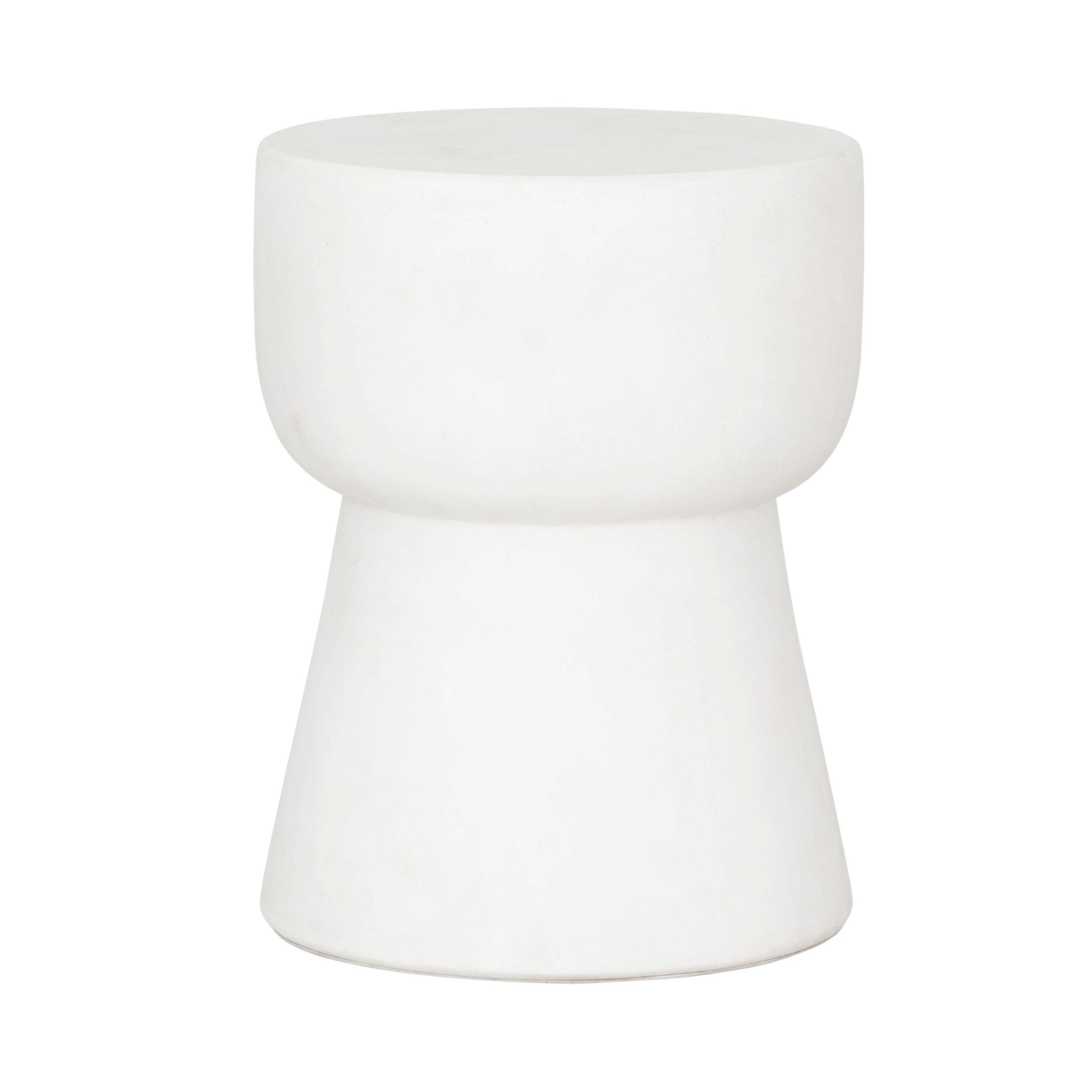 Sidetable Matta Large Ø35 | Fiber Cement White