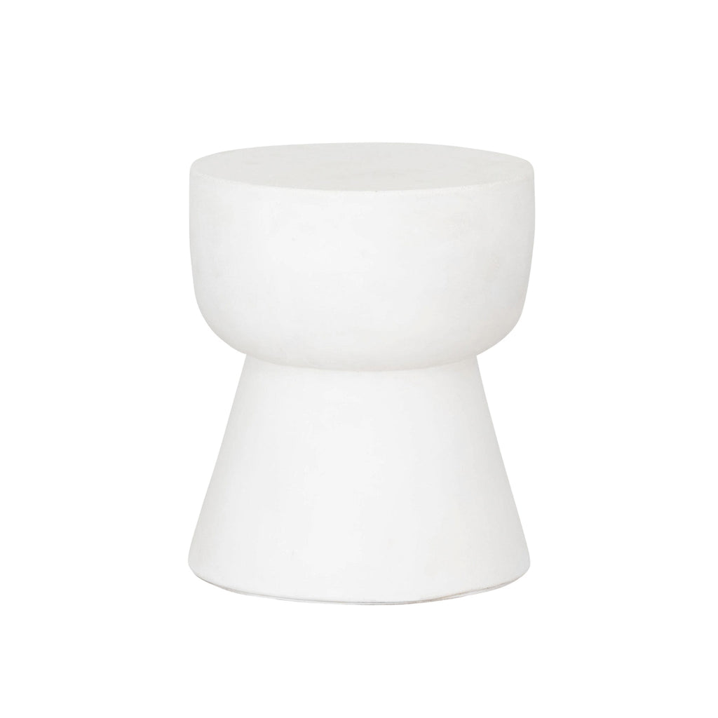 Sidetable Matta Small Ø30 | Fiber Cement White