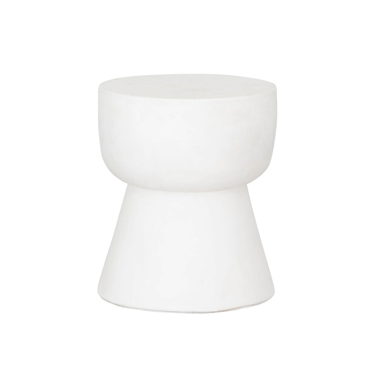 Sidetable Matta Small Ø30 | Fiber Cement White
