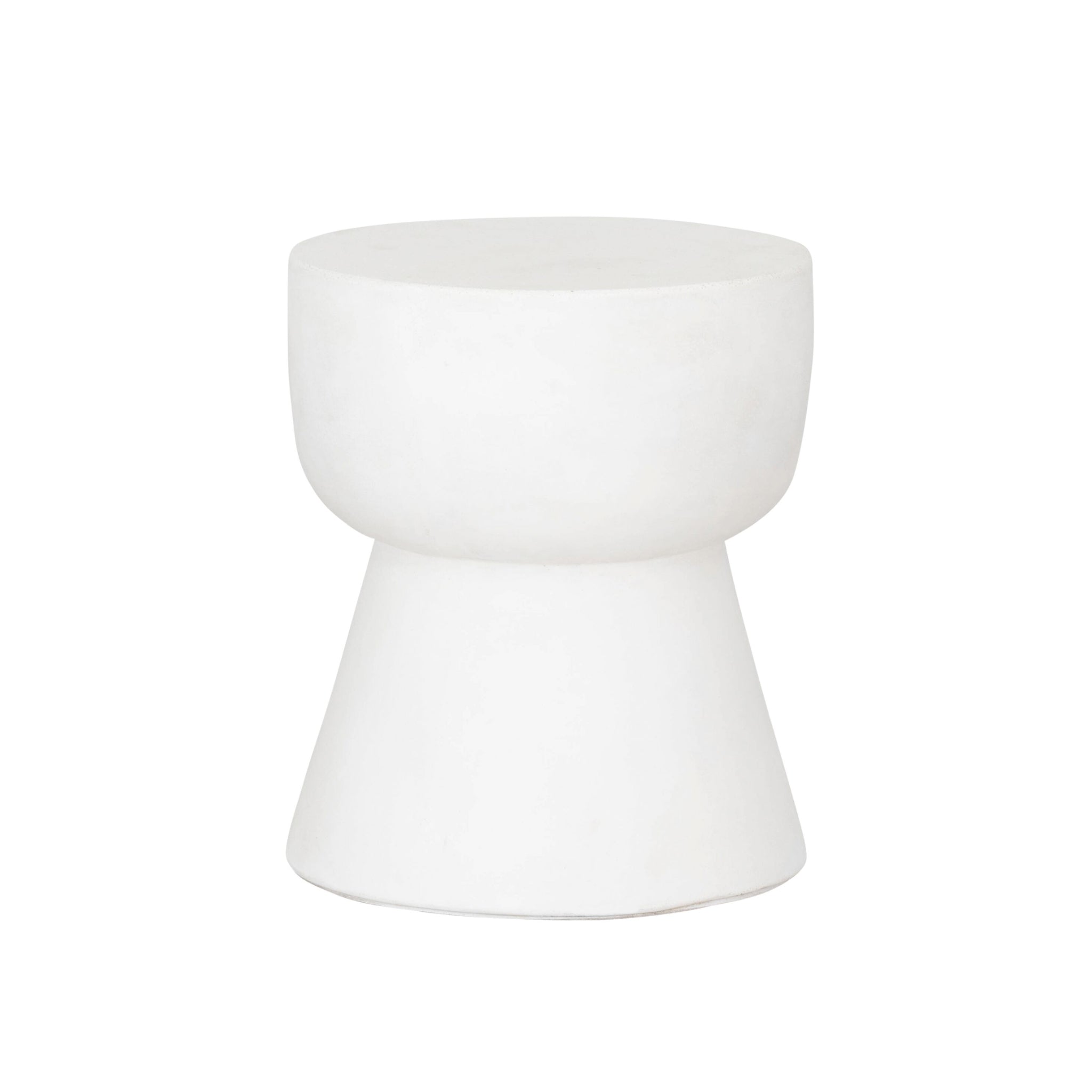 Sidetable Matta Small Ø30 | Fiber Cement White