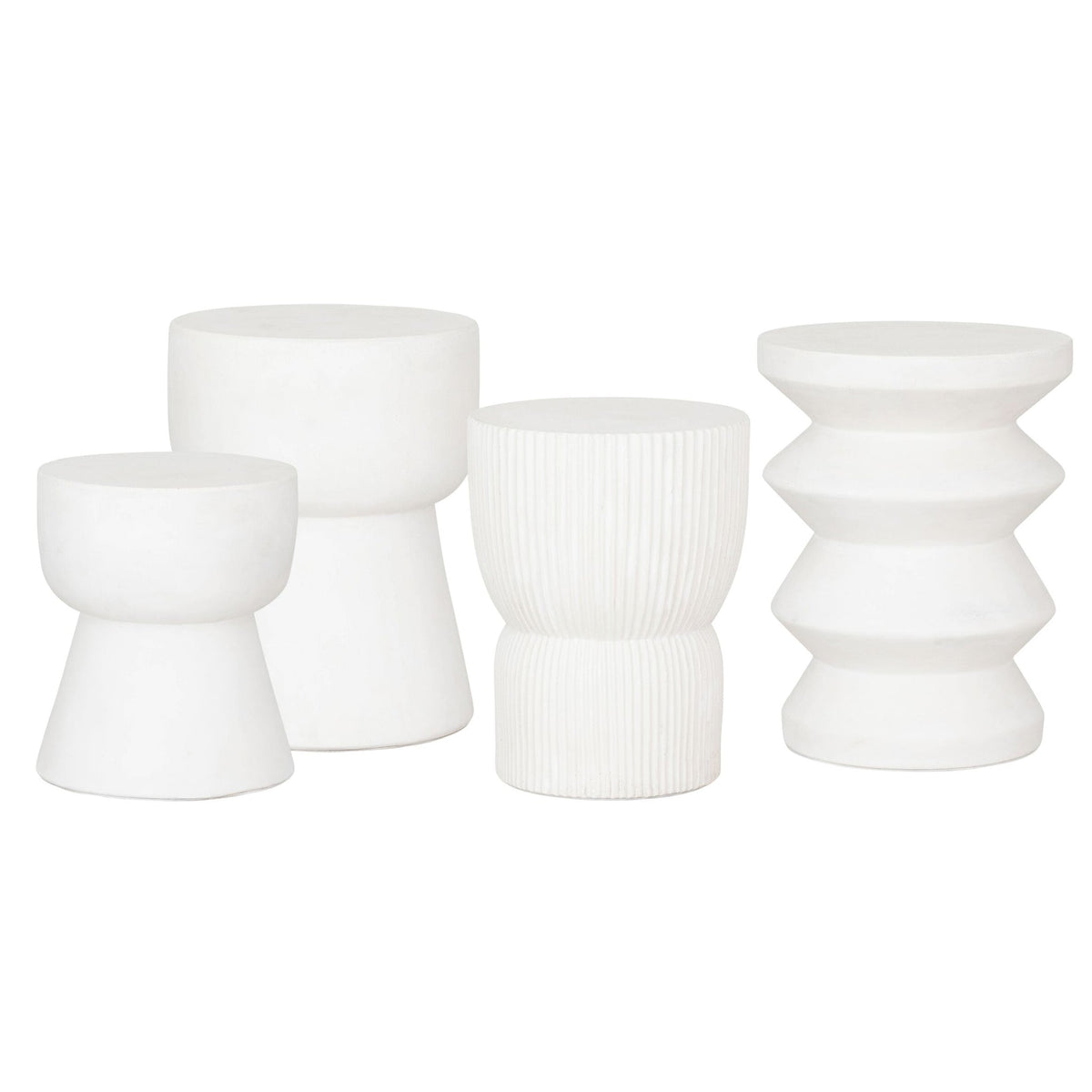 Sidetable Zia Ø34 | Fiber Cement White