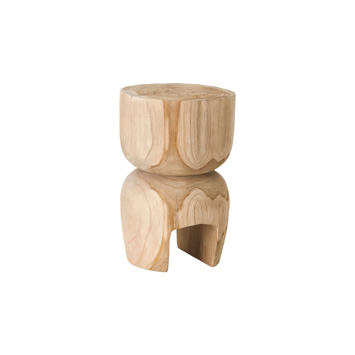 Side table Orba Ø30x45cm | Natural Teak
