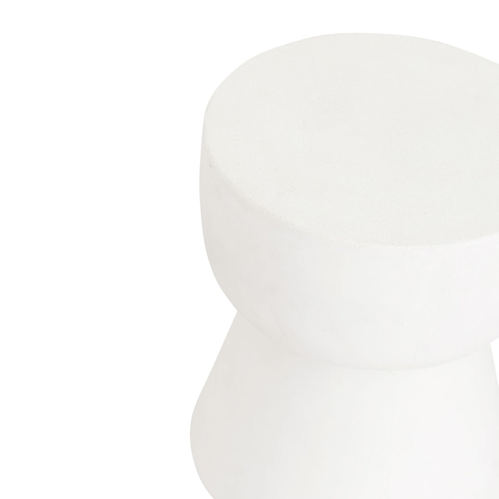 Sidetable Matta Large Ø35 | Fiber Cement White