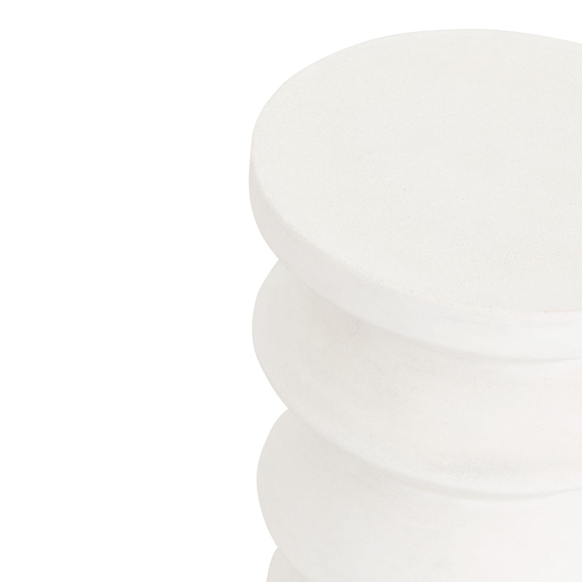 Sidetable Zia Ø34 | Fiber Cement White