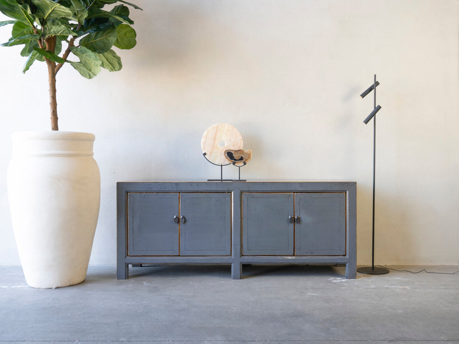 Low TV Dresser Kaat 180 ORIENTAL Lacquer Pigeon Grey