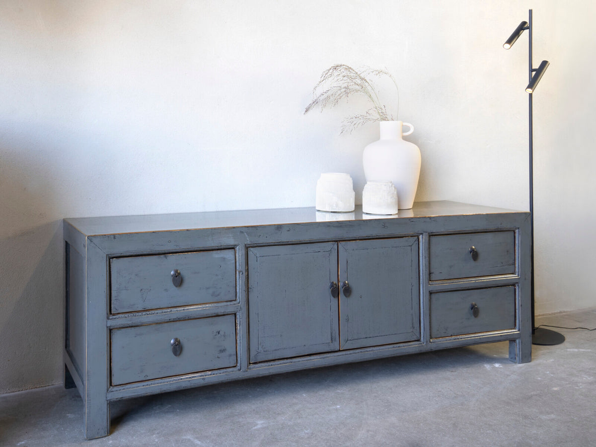 TV Dresser Juul 180 ORIENTAL Lacquer Pigeon Grey – image 2