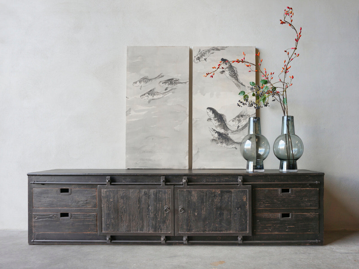 TV Sideboard BARN Olm 240 Black
