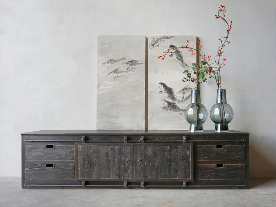 TV Sideboard BARN Olm 240 Black