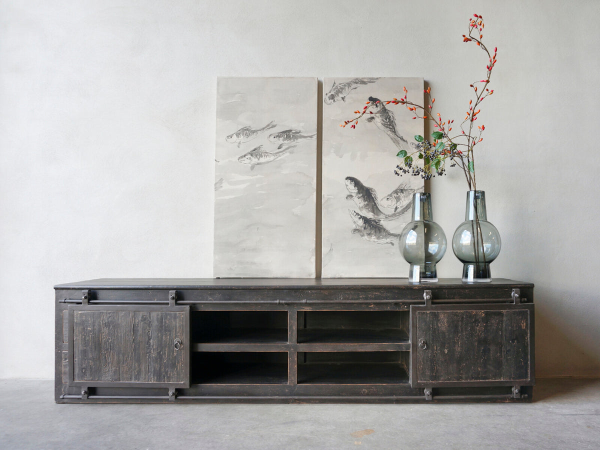 TV Sideboard BARN Olm 240 Black – image 2