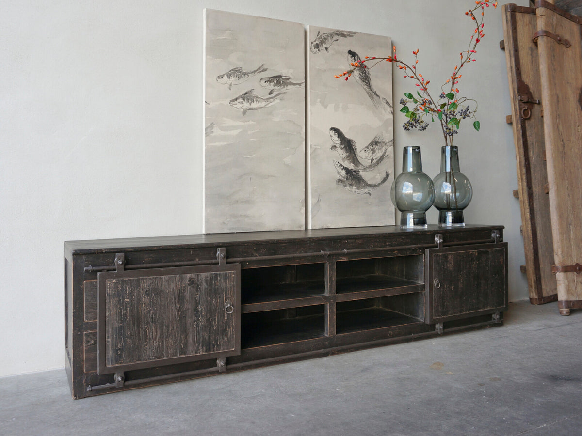 TV Sideboard BARN Olm 240 Black – image 3