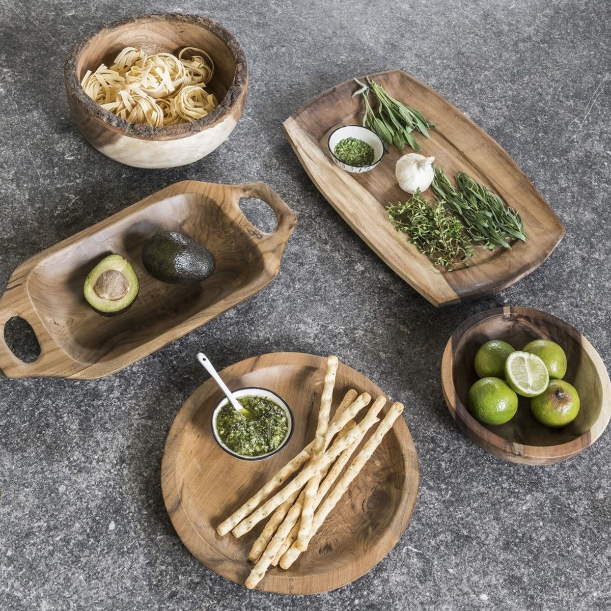 Teak Tray Round Ø30cm