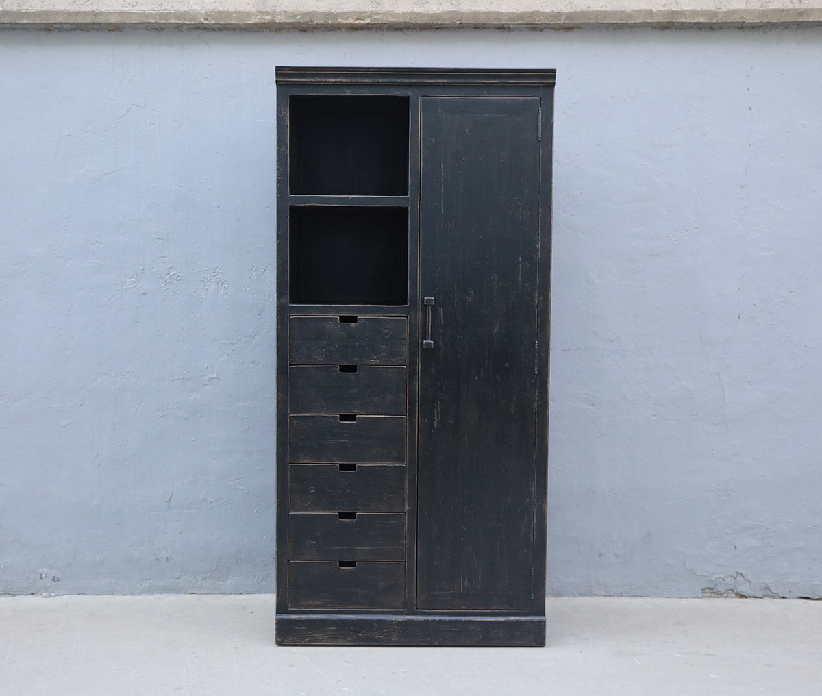 Block cabinet 1 door black – image 2