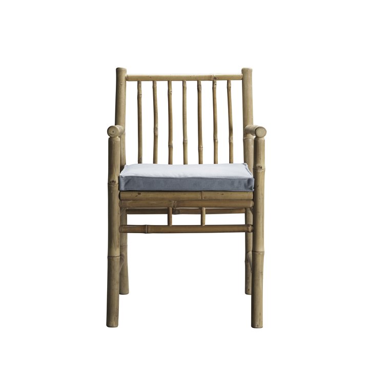 BAMBOO CHAIR | WITH ARMREST AND CUSHION