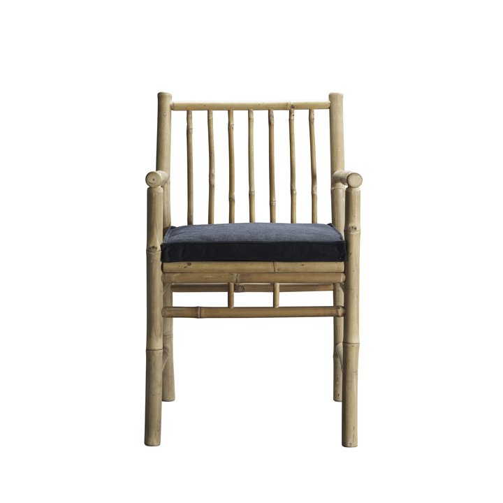 BAMBOO CHAIR | WITH ARMREST AND CUSHION