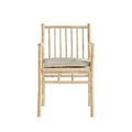 BAMBOO CHAIR | WITH ARMREST AND CUSHION