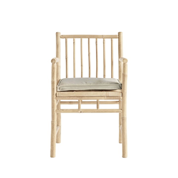 BAMBOO CHAIR | WITH ARMREST AND CUSHION