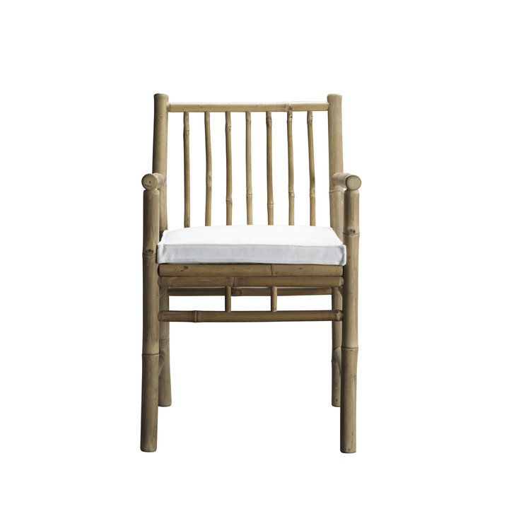 BAMBOO CHAIR | WITH ARMREST AND CUSHION