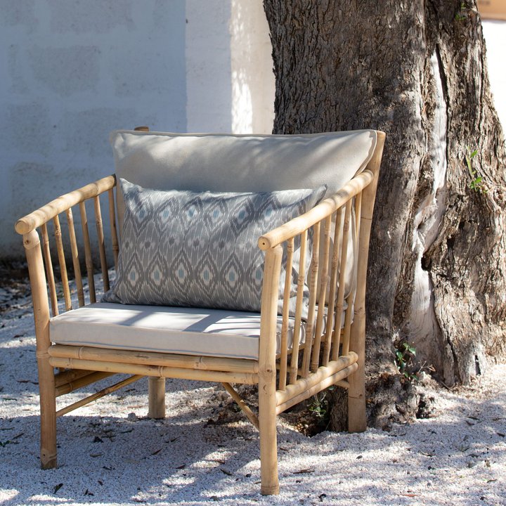 BAMBOO CHAIR | SAND CUSHION