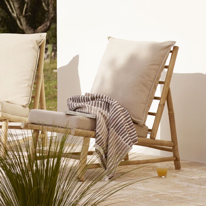 BAMBOO LOUNGE CHAIR | WITH CUSHION